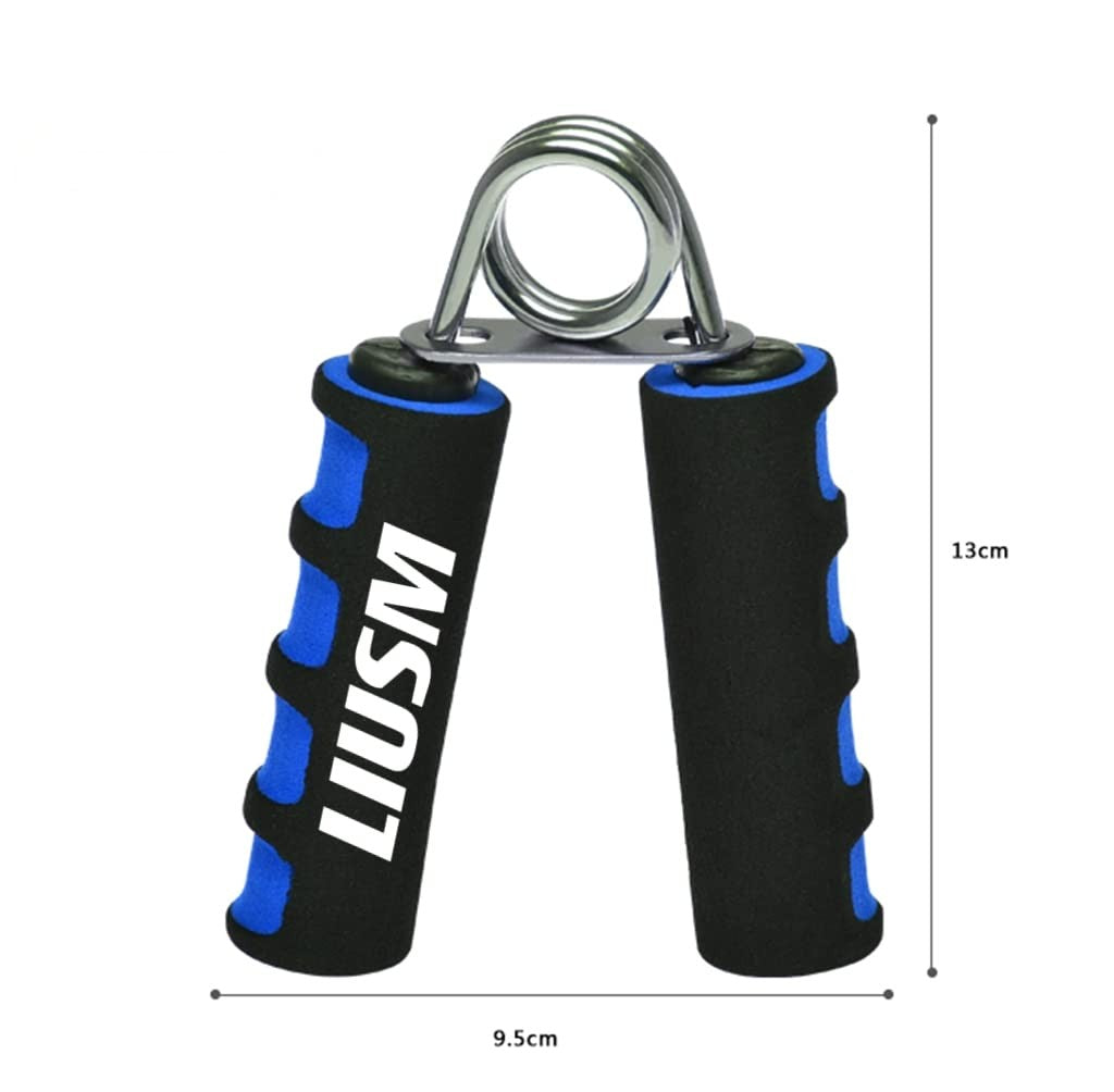 Pack of 2 Hand Grip Strengtheners for Wrist and Finger Exercise - Black & Blue