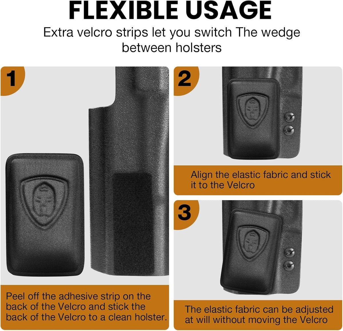 Holster Wedge Kit for Concealment & Comfort - Universal IWB Foam Pad