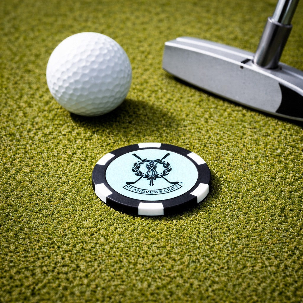 Golf Ball Marker and Poker Chip Set for St. Andrews Old Course
