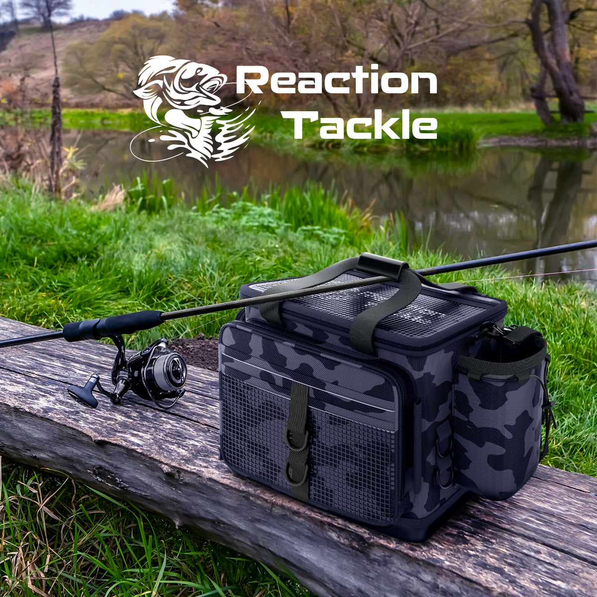 Saltwater Resistant Fishing Tackle Bag with Multiple Storage Compartments
