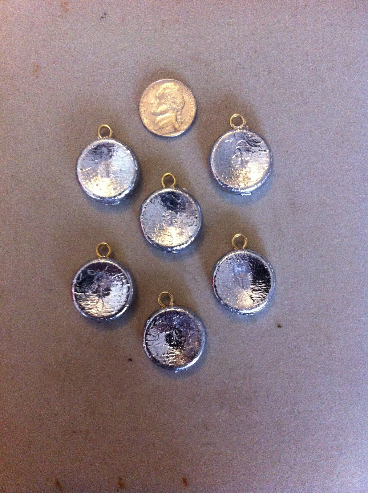 25 Pack 1oz Flat Round Concave Fishing Sinkers - Unbranded