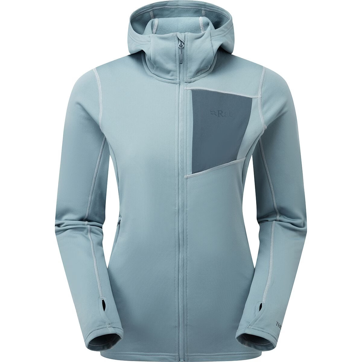 Women's Midlayer Hooded Jacket with Thermic Fleece for Outdoor Activities