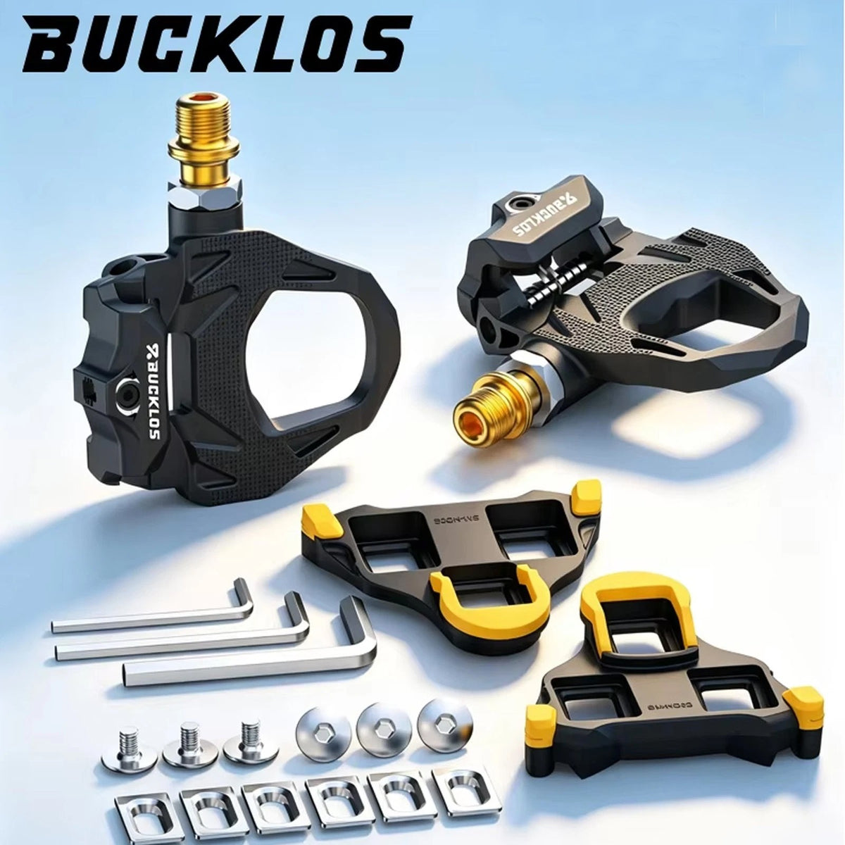 Road Bike Pedals with Cleats - Shimano SPD-SL Clipless Pedals