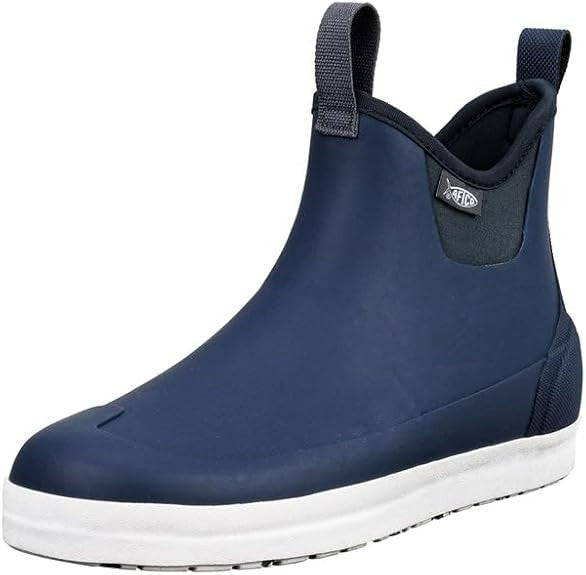 Waterproof Ankle Deck Fishing Boots - Navy Blue, Size 11