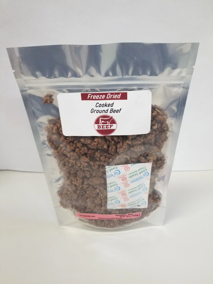 Freeze Dried Ground Beef - Long Shelf Life, Versatile Cooking Ingredient