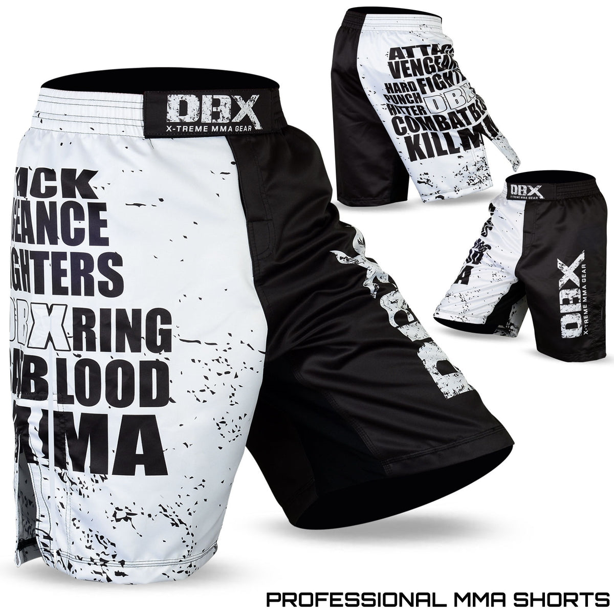 MMA Kick Boxing Shorts Cage Fighter Grappling MMA Shorts - Multiple Sizes