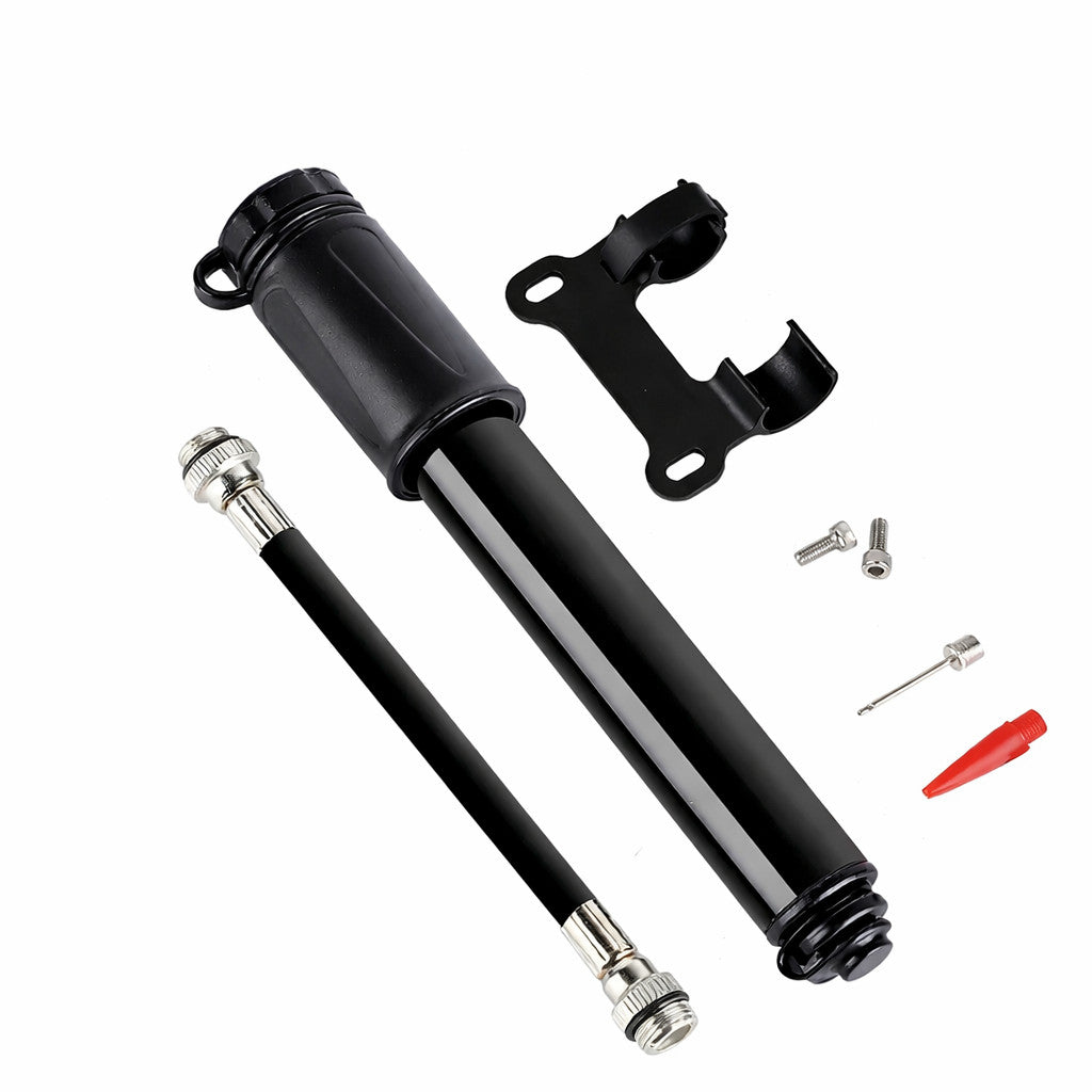 Mini Bike Pump Portable Bicycle Tire Inflator, Schrader & Presta Valve Compatible