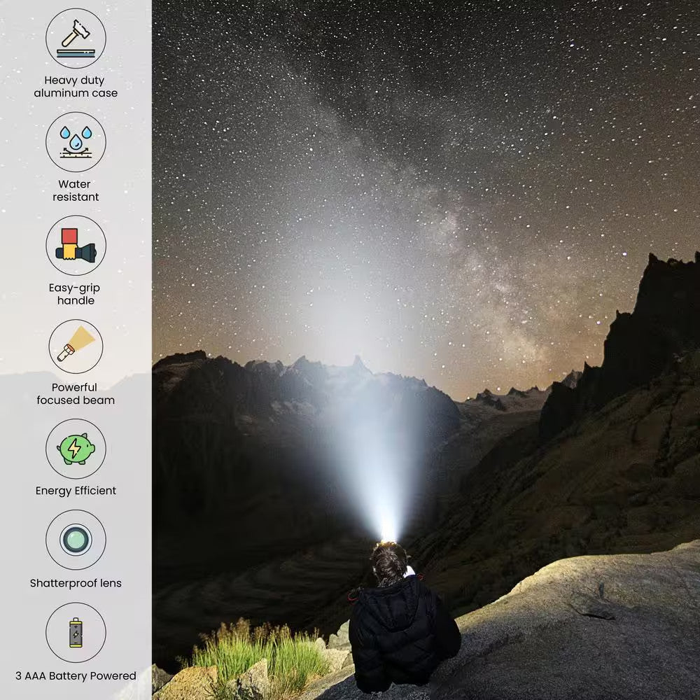 LED Flashlight 28 LED Portable Emergency Camping Light Silver