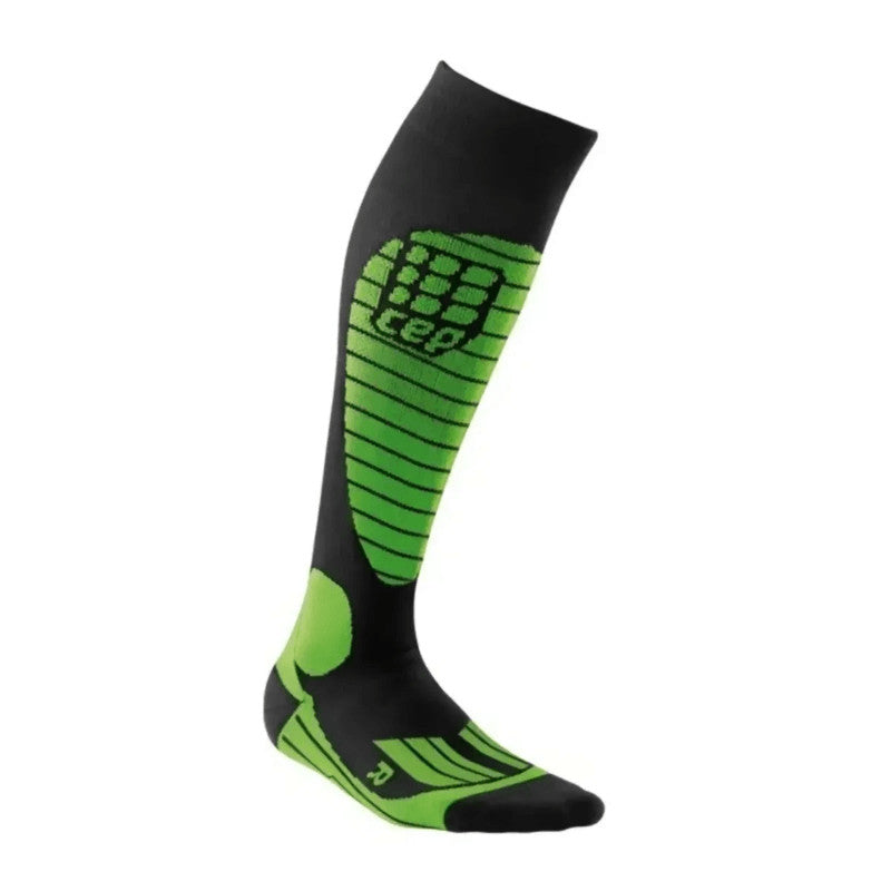 Men's Winter Ski Compression Knee Socks - Black or Green, Size III