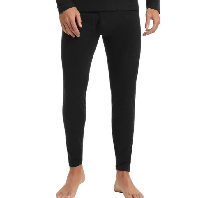 Men's Thermal Bottoms Ankle Length Warm Pants for Cold Weather
