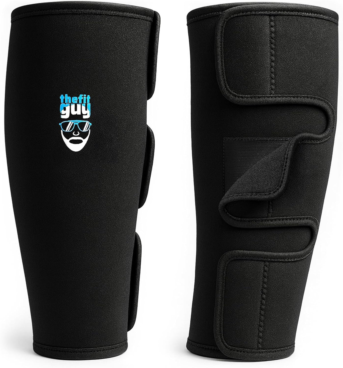 Deadlift Shin Guards 5mm Neoprene Leg Protection - Easy On-Off Fit