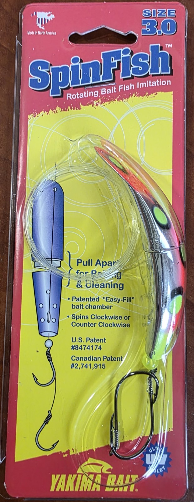SpinFish 3.0 Troll Plug - Silver Clown Shoes Bait & Trolling Lure 3 Inch