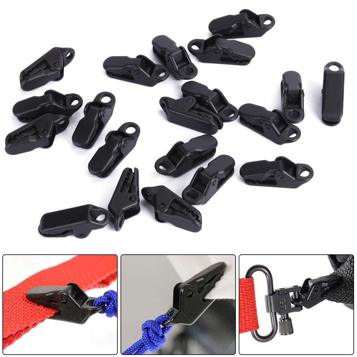 Heavy Duty Tarp Clips Locking Awning Clamp Set for Camping & Outdoor Use