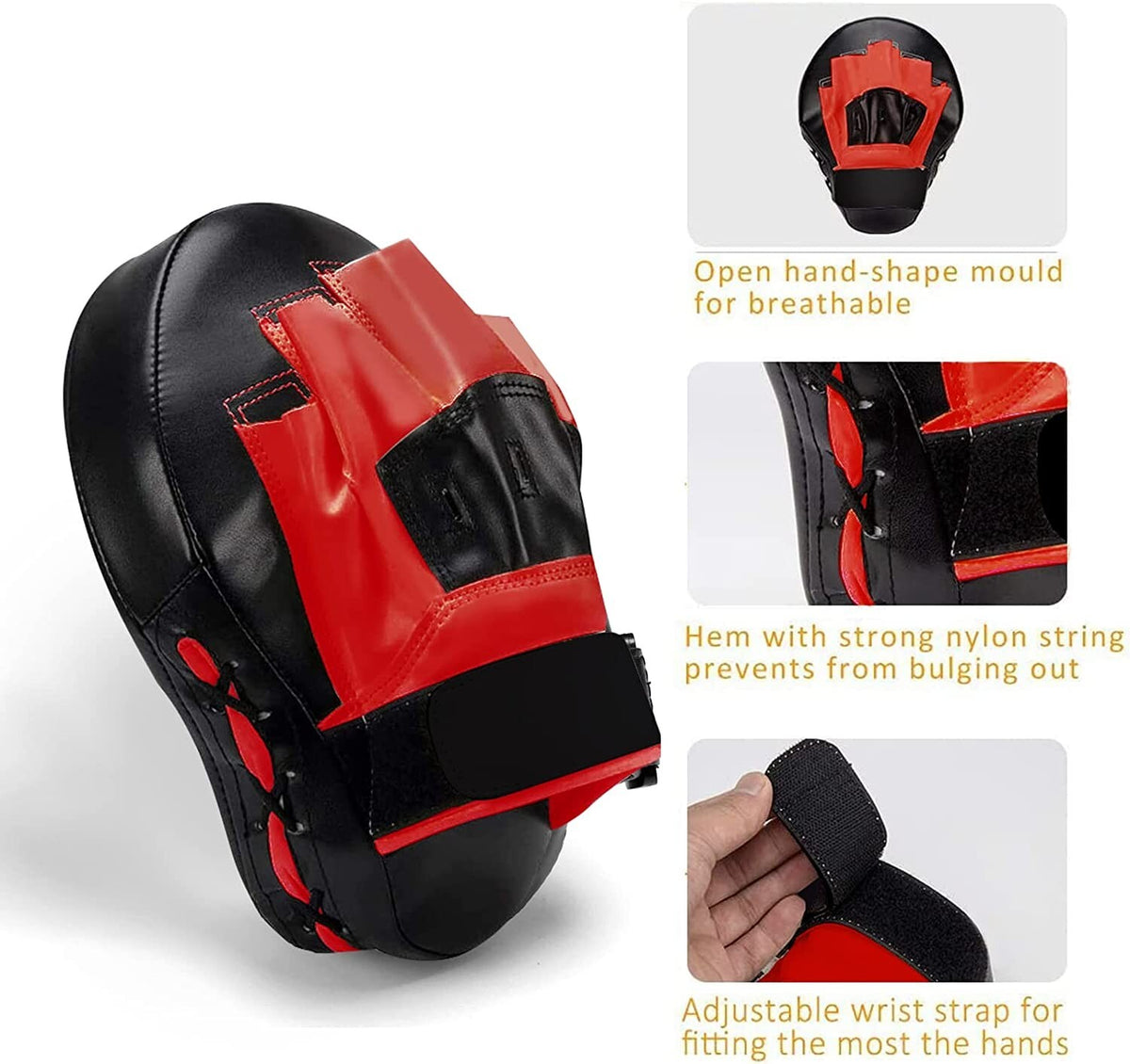 MMA Boxing Punch Mitts Curved Focus Pads for Martial Arts Training