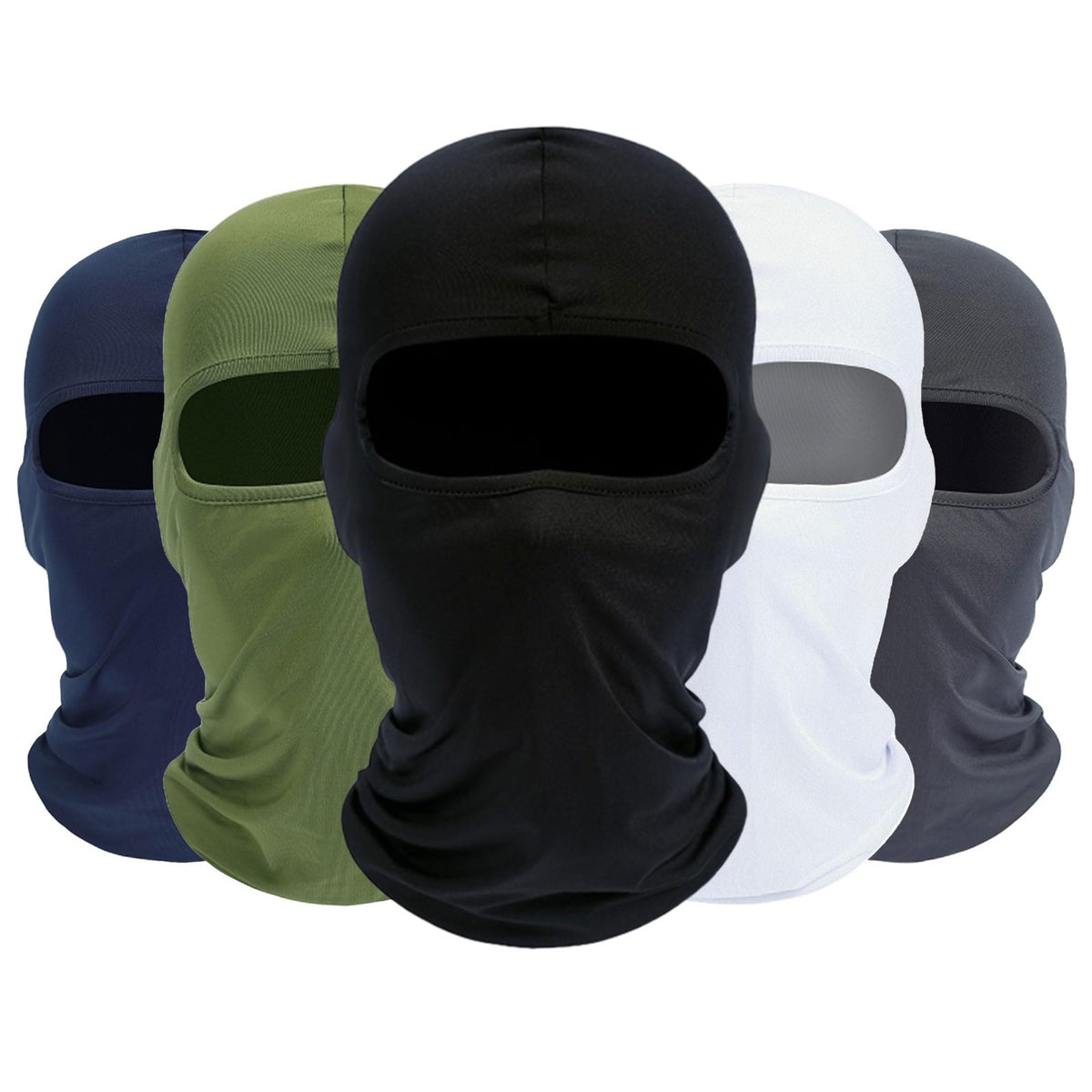 Pack of 5 Multifunctional Ski Masks and Neck Gaiters for Motorcycle & Outdoor Activities