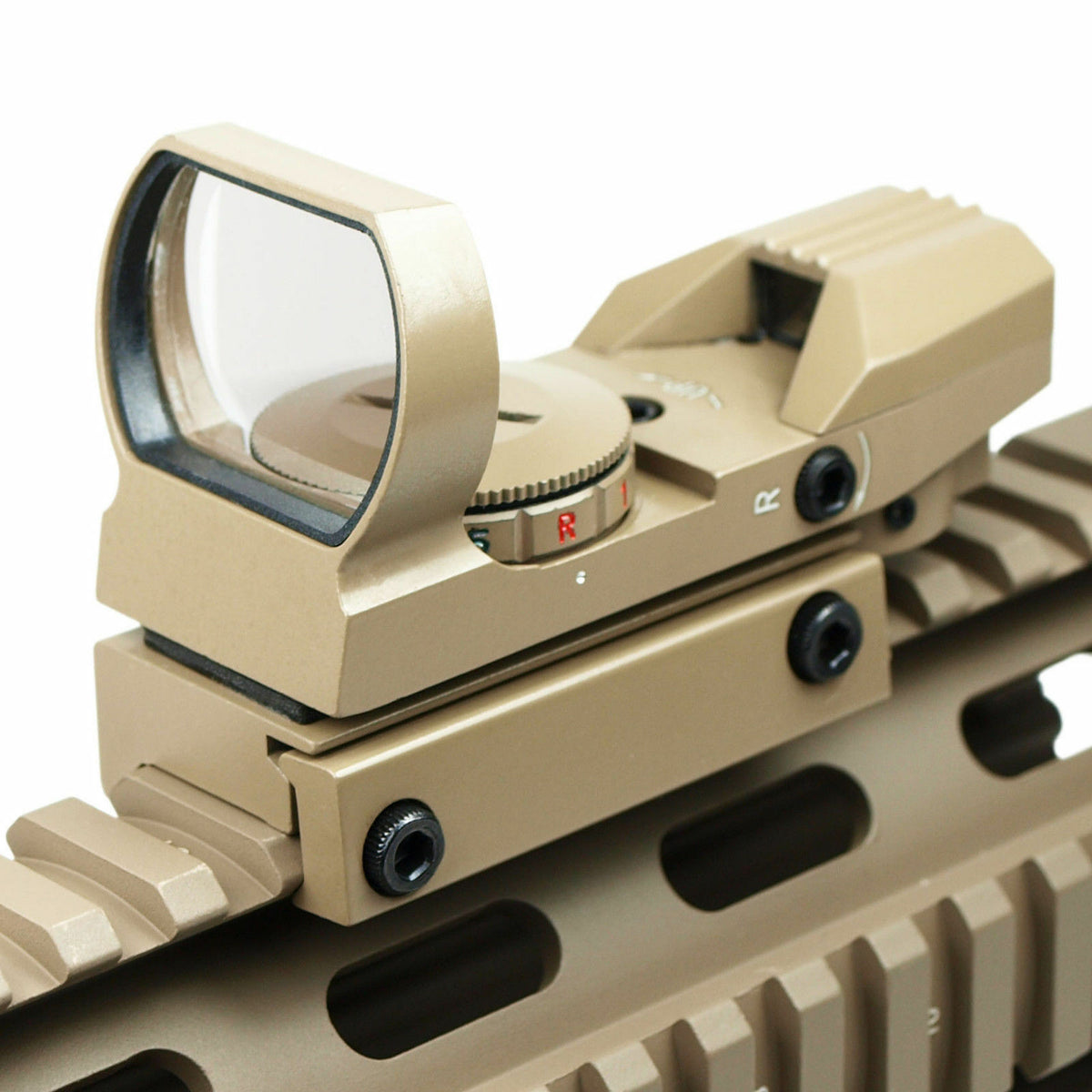 Tactical Holographic with Red/Green Dot & Rail Mount - Tan