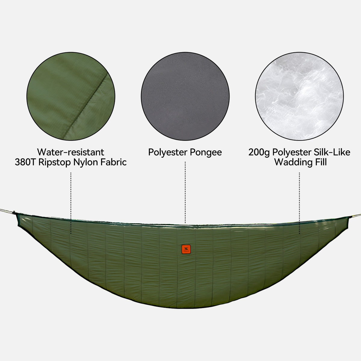 Outdoor Camping Hammock with Under Quilt and Mosquito Net - Ultralight & Waterproof