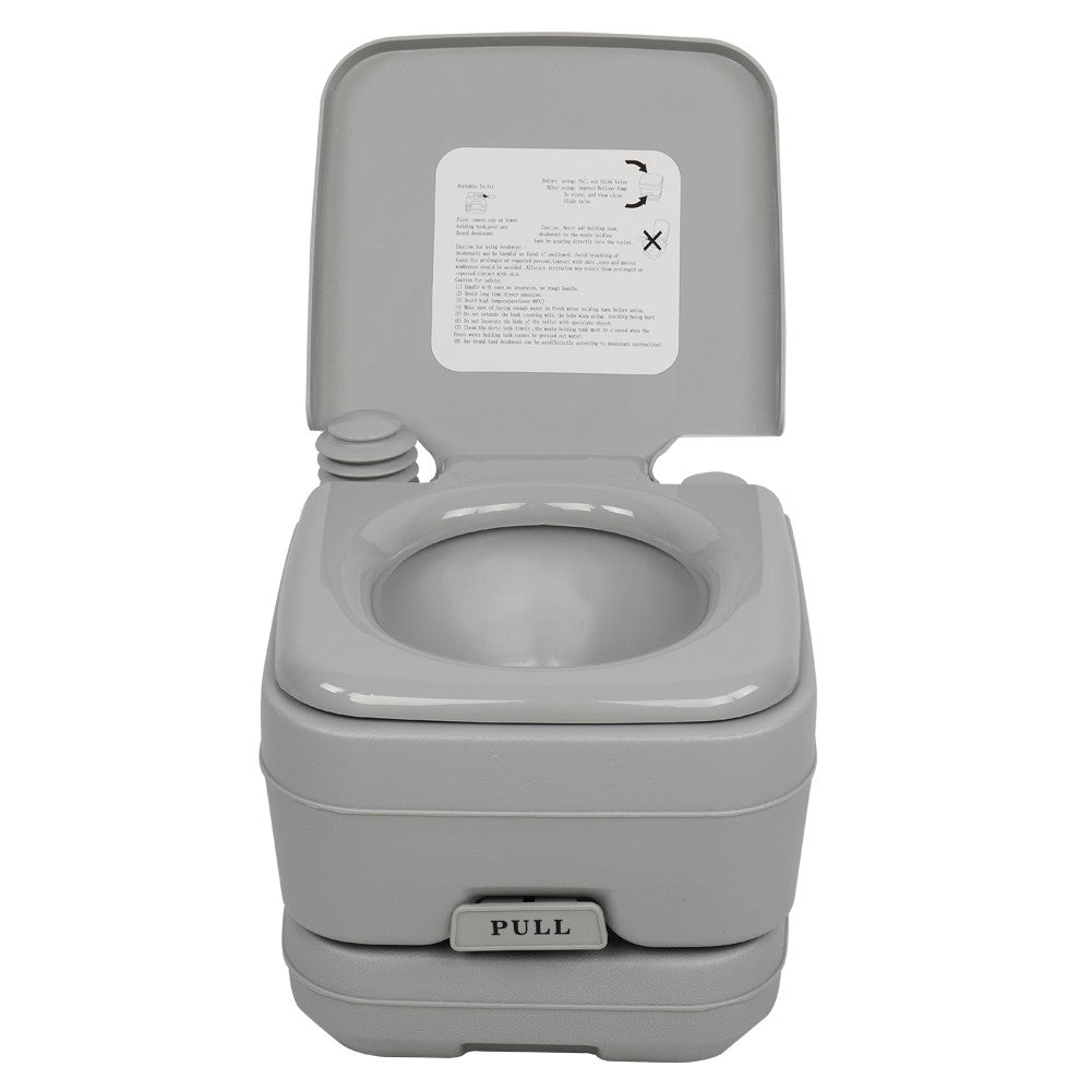Portable Camping Toilet 2.8 Gallon 10L Flush Outdoor Travel Potty