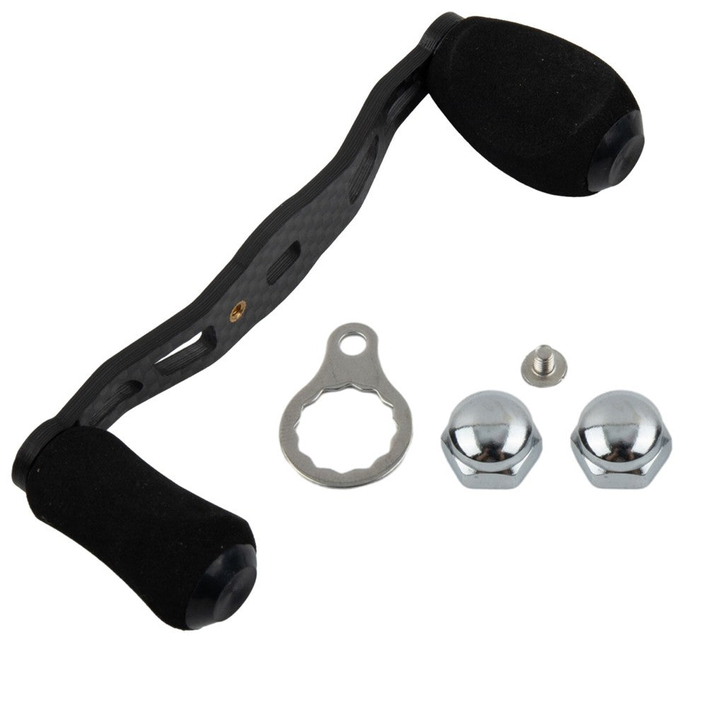 Carbon Fiber Left Right Baitcasting Reel Handle with EVA Knob Replacement