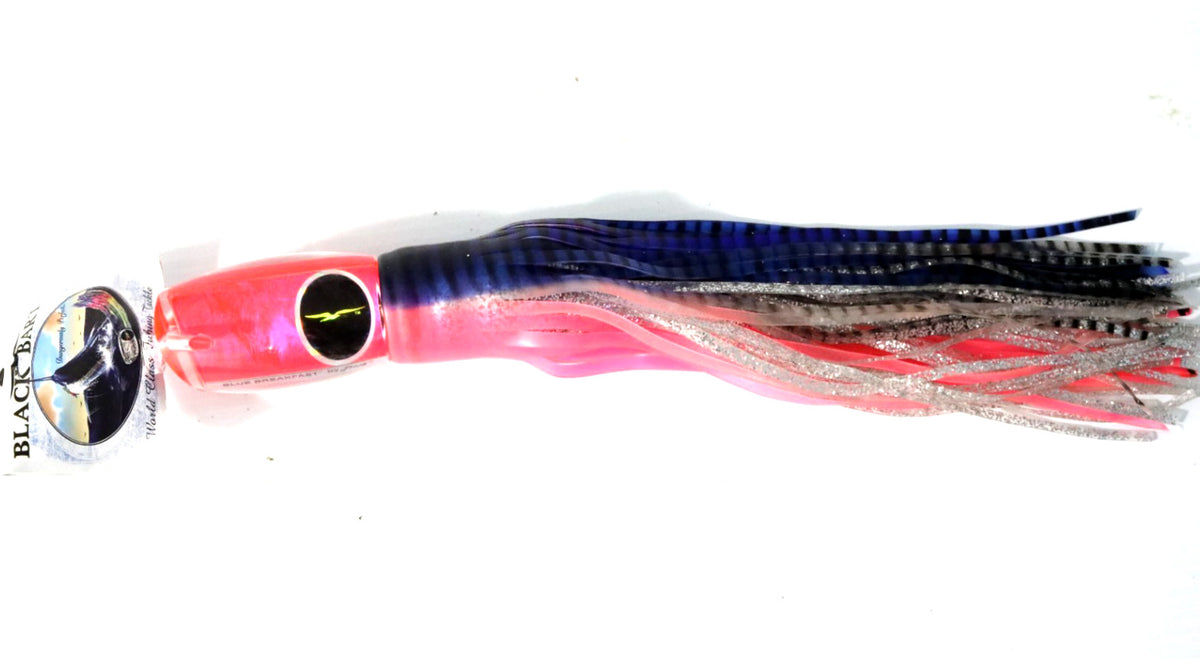 Big Game Trolling Lure - Heavy Tackle Blue Pink Tiger / Pink Head
