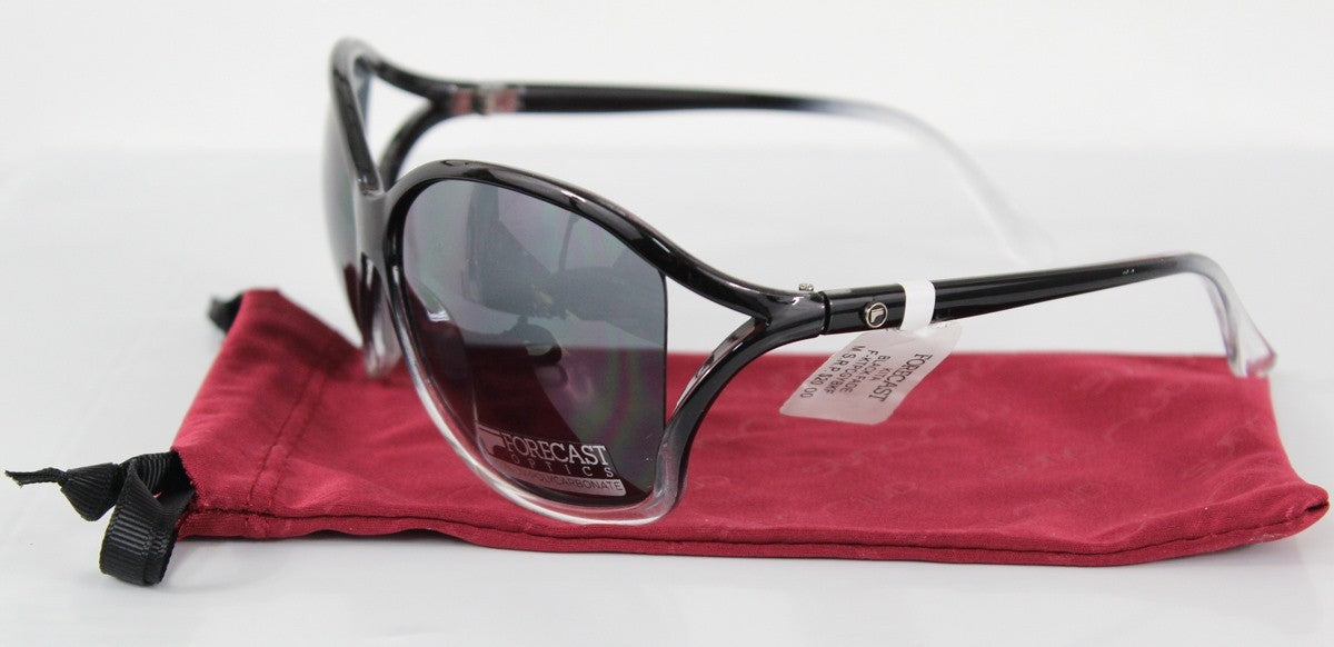 Forecast Black Fade Sunglasses with Gray Lenses - UV Protection