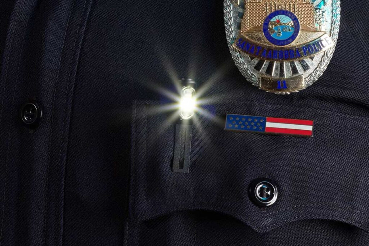 Rechargeable Programmable Clip-On Pocket Light for First Responders