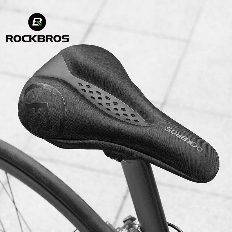 Bike Seat Cover Memory Foam Silicone Padded Comfortable Cushion