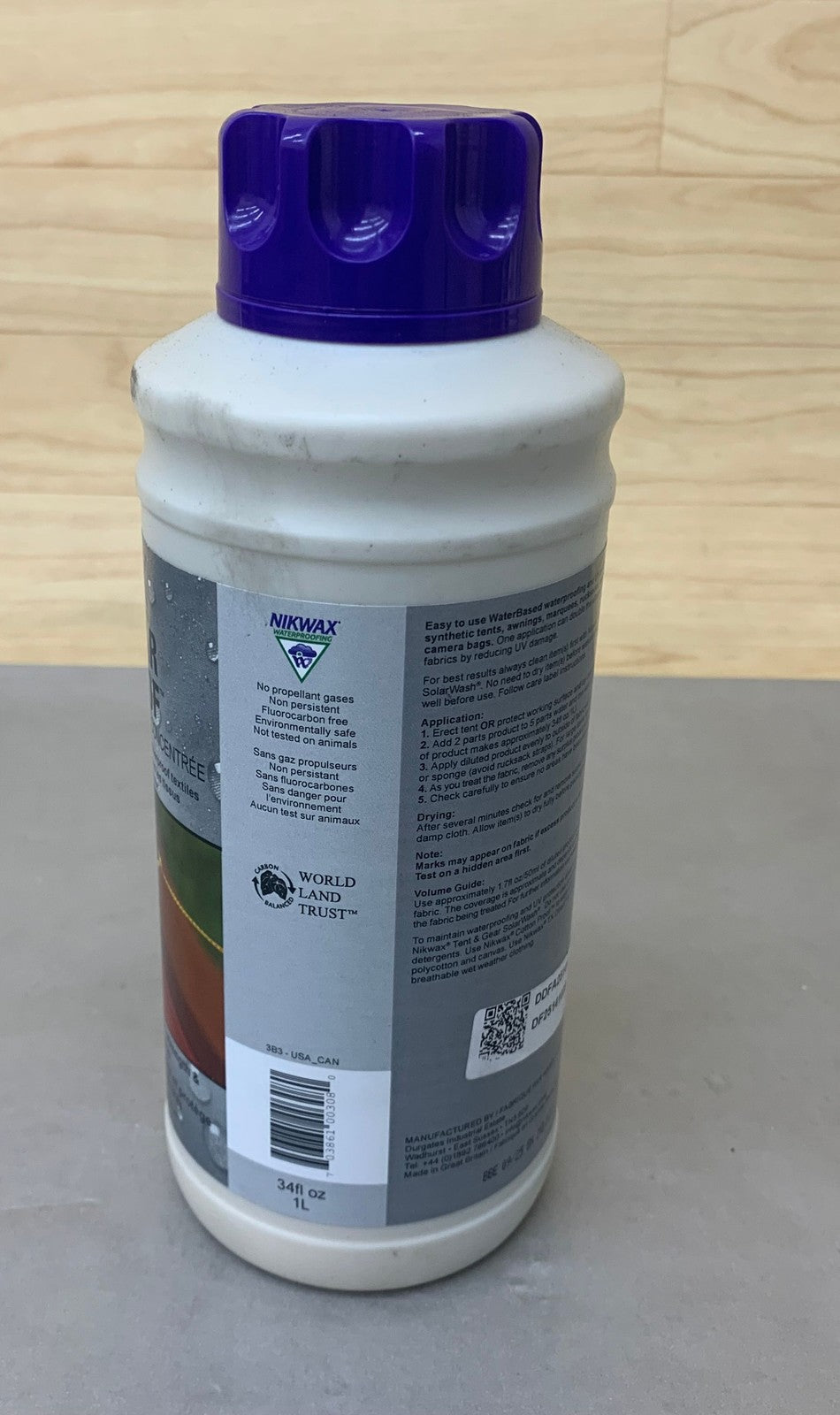 Waterproof UV Block Concentrate for Tent & Gear - 1L