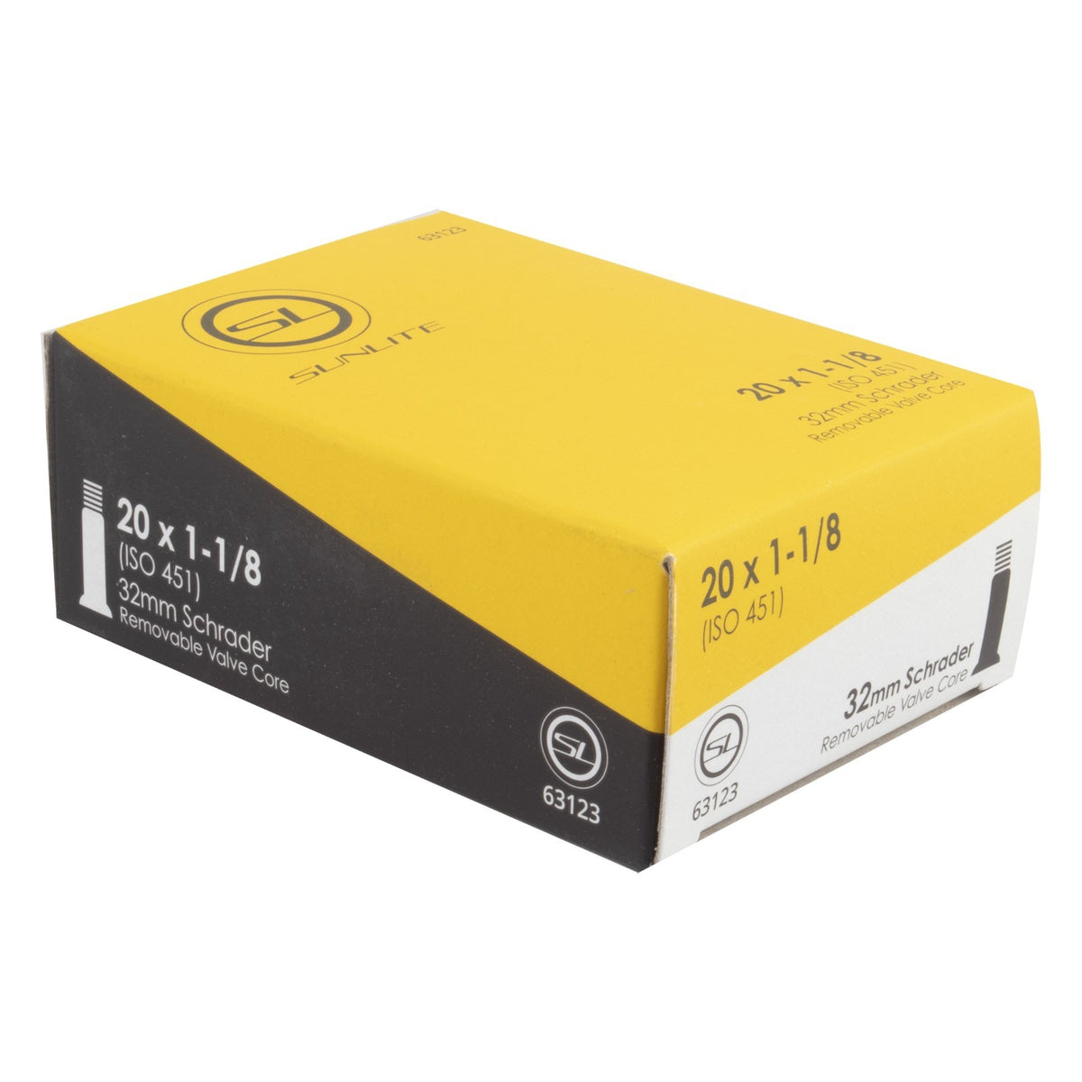 Bicycle Inner Tube 20 x 1 1/8 Rubber with Schrader Valve - Sunlite