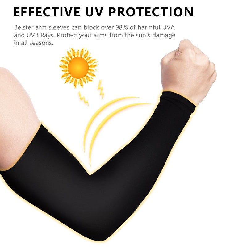 Breathable UV Protection Arm Sleeves & Balaclava Face Mask for Outdoor Sports