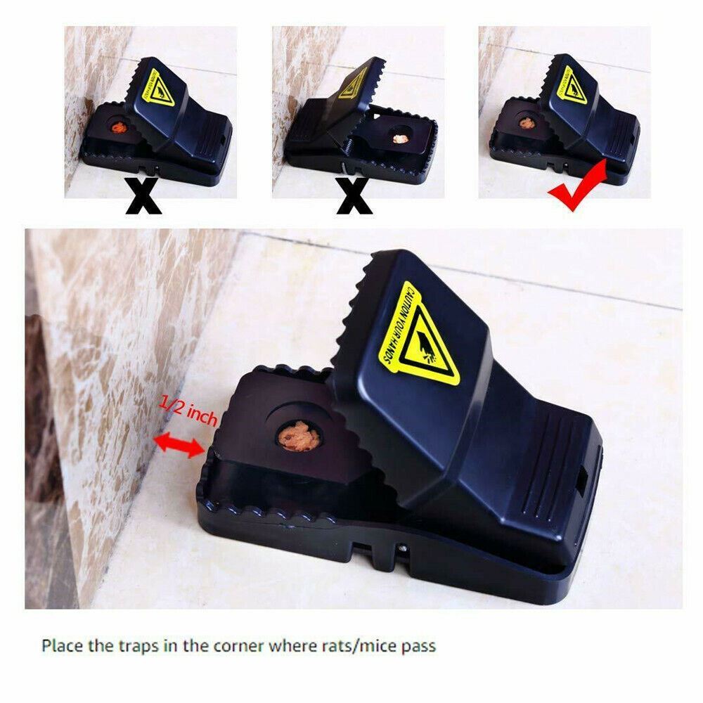 Reusable Mouse Traps 6-Pack Rodent Snap Catcher Killer Indoor Outdoor