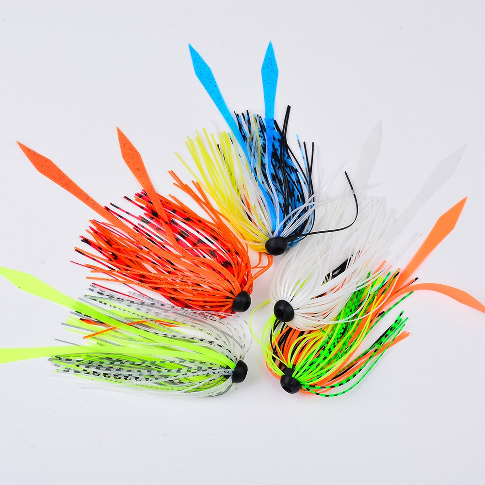 20-Pack Silicone Fishing Jig Skirt Replacement for Spinnerbaits