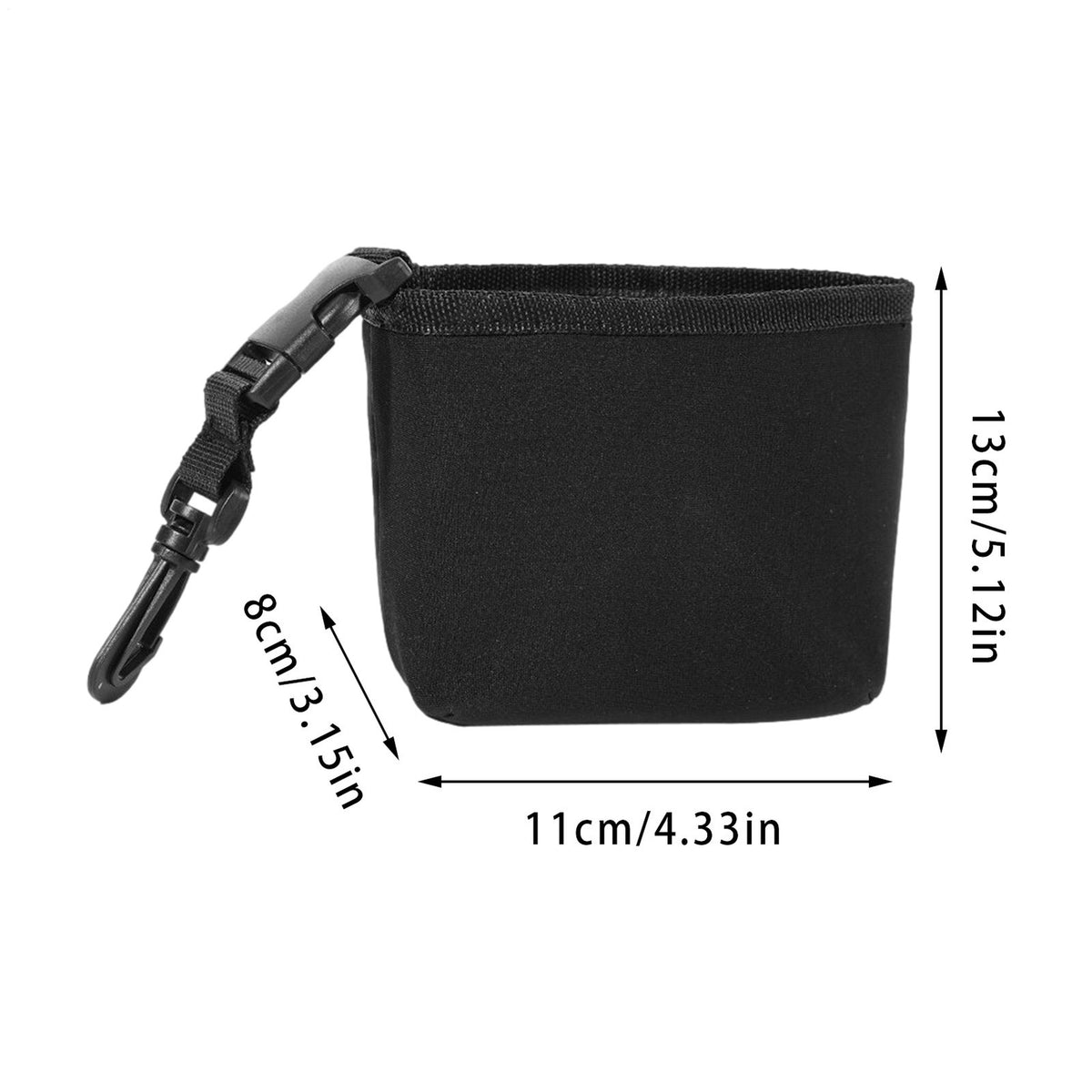 Portable Golf Club and Ball Cleaning Bag Set - Black, 2 Pieces