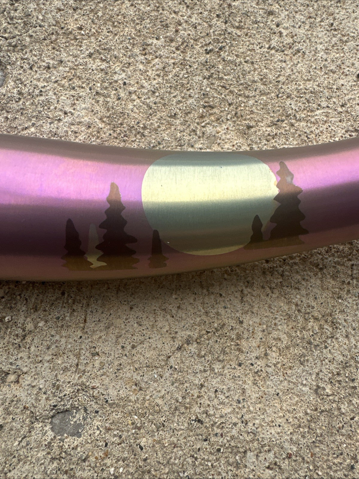 Titanium Riser Bar for Mountain and Fitness Bikes - 800mm, 31.8mm Clamp, Custom Anodized Multi-Color Finish