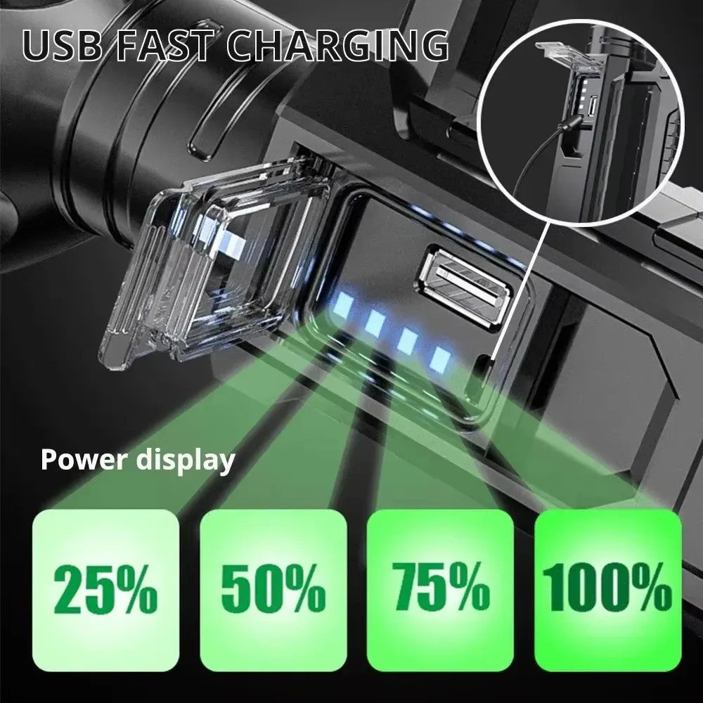 Super Bright 100000 Lumens LED Work Light Spotlight Waterproof Torch