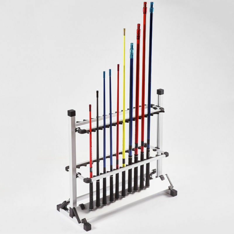 Portable Aluminum Fishing Rod Holder Rack Stand for 24 Poles