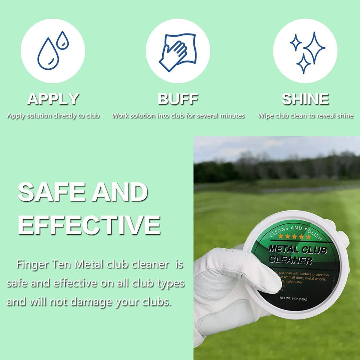 Golf Club Cleaner Set Scratch Remover & Groove Brush