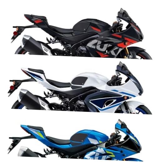 Motorcycle Fuel Tank Pad Protector for GSXR1000R 2017-2025 - Anti-Skid Gas Tank Stickers