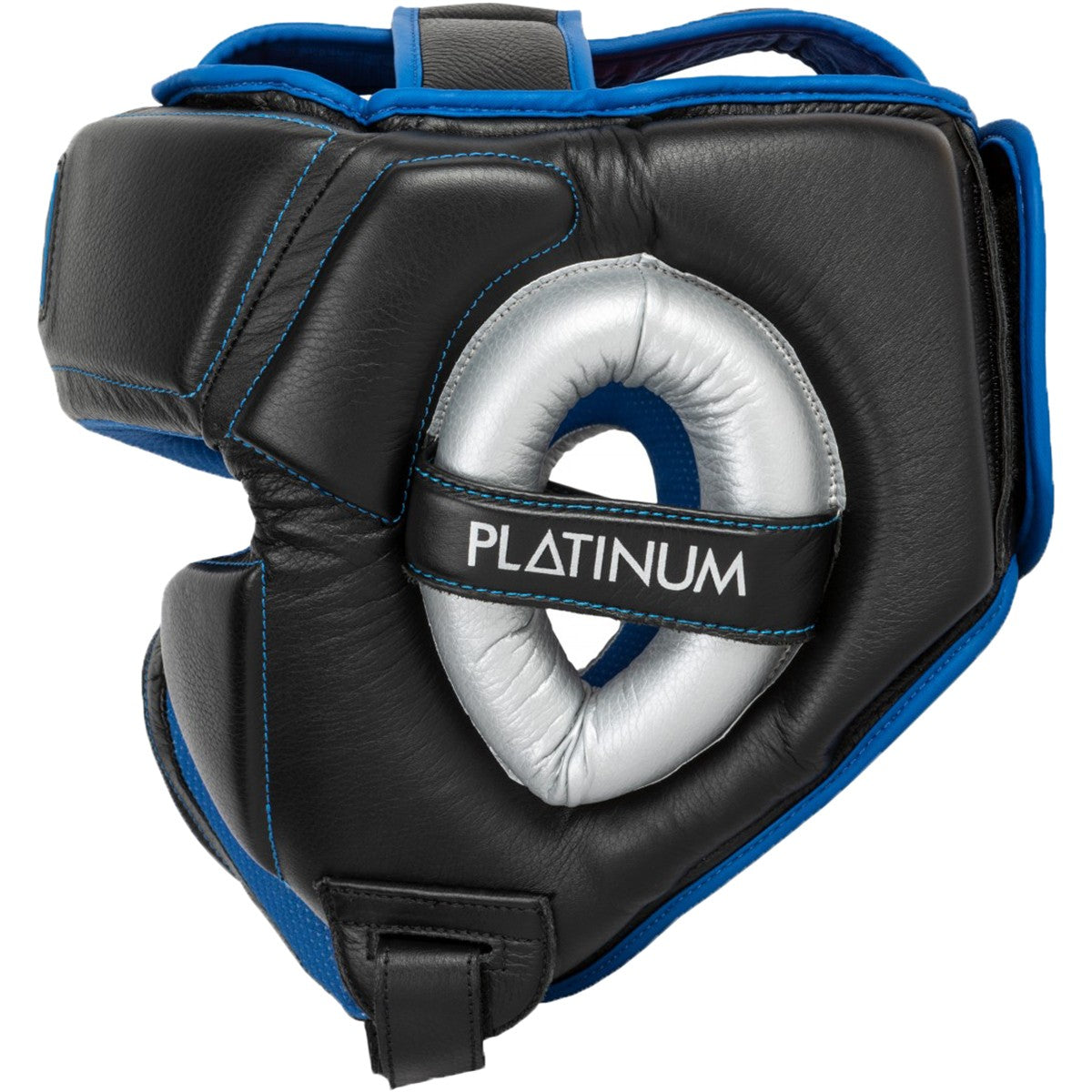 Boxing Headgear Training Equipment Black Silver Blue Adjustable Size