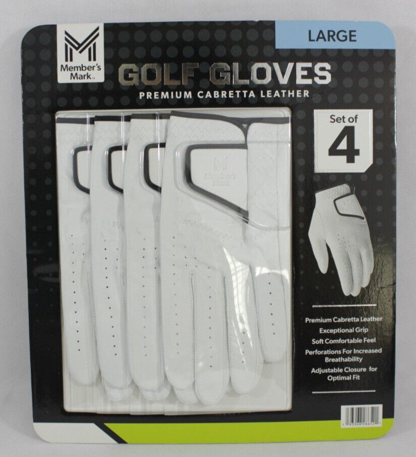 Premium Cabretta Leather Left Hand Golf Glove Set – Flexible, Moisture-Wicking, Durable