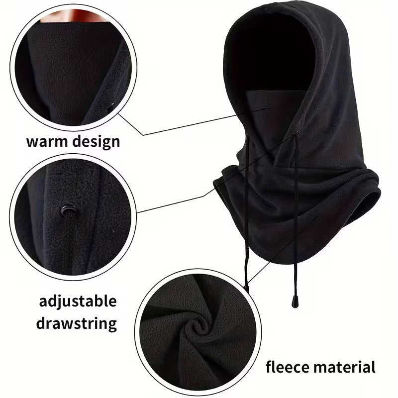 Unisex Winter Fleece Balaclava Ski Mask - Warm Windproof Face Cover