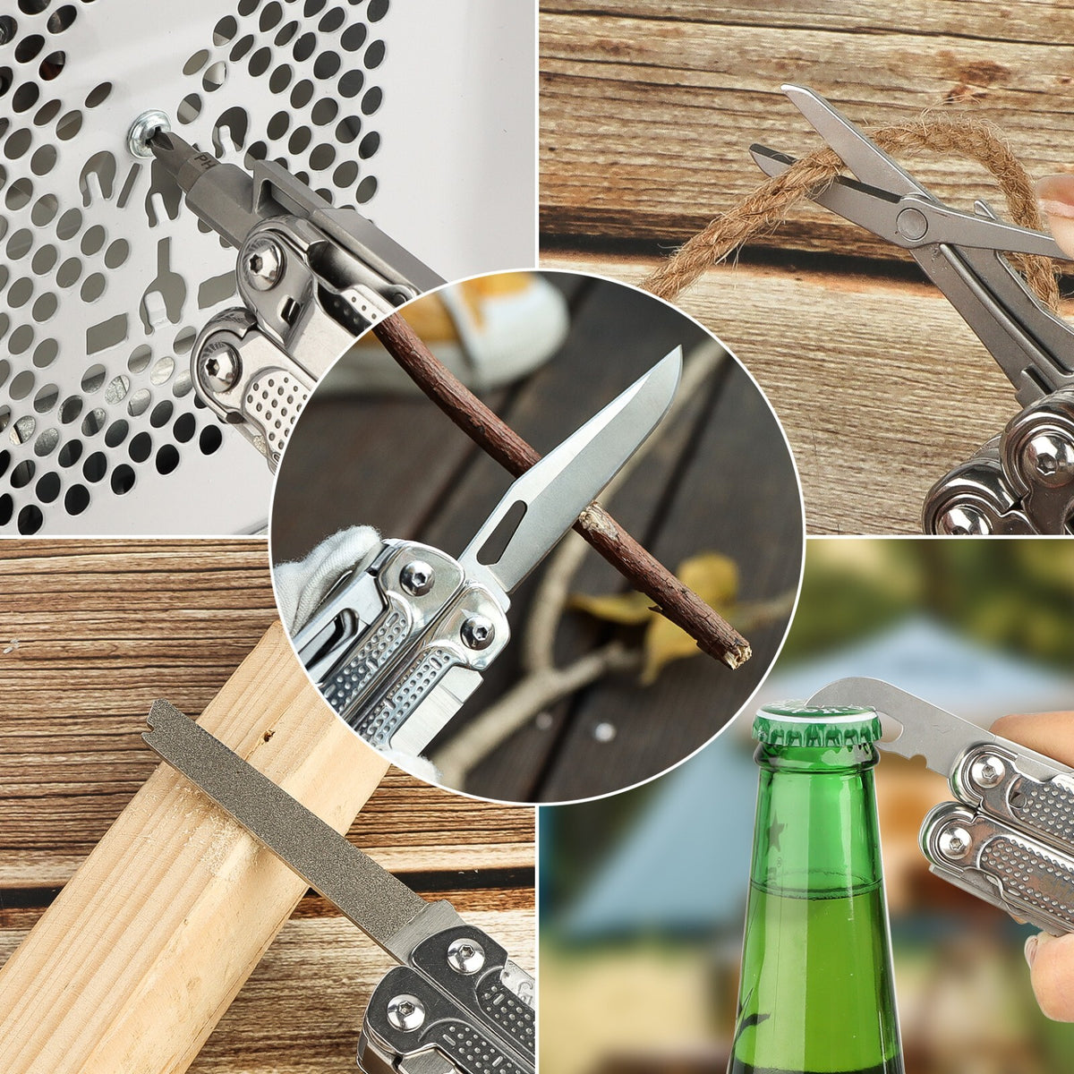 18-in-1 Multi Tool Pliers Set Stainless Steel Pocket Knife for Camping & Survival