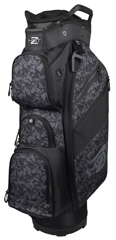 Golf Cart Bag with 14-Way Divider and 9 Pockets - Black Camo