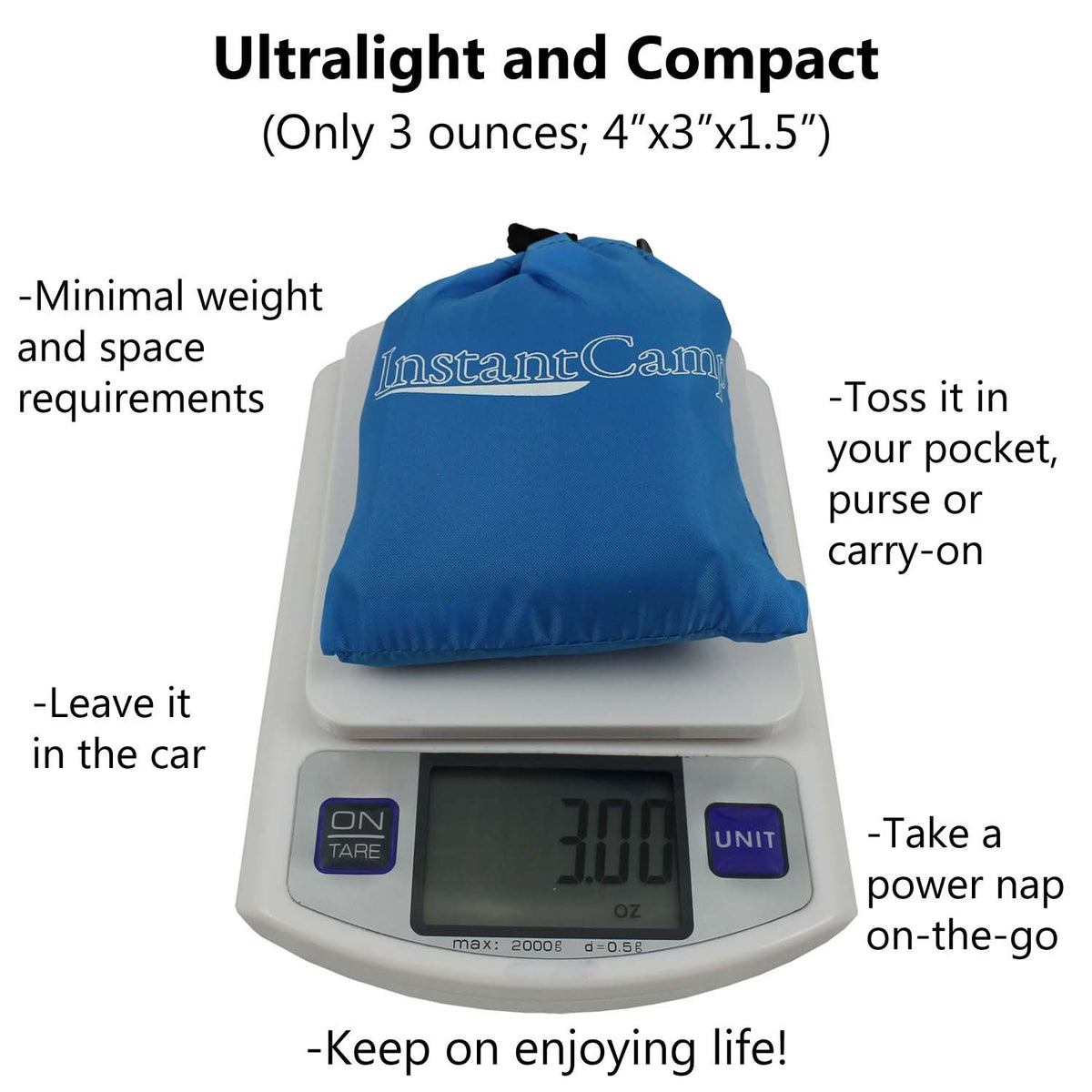 Lightweight Inflatable Camping Pillow - Supportive Travel & Backpacking Gear