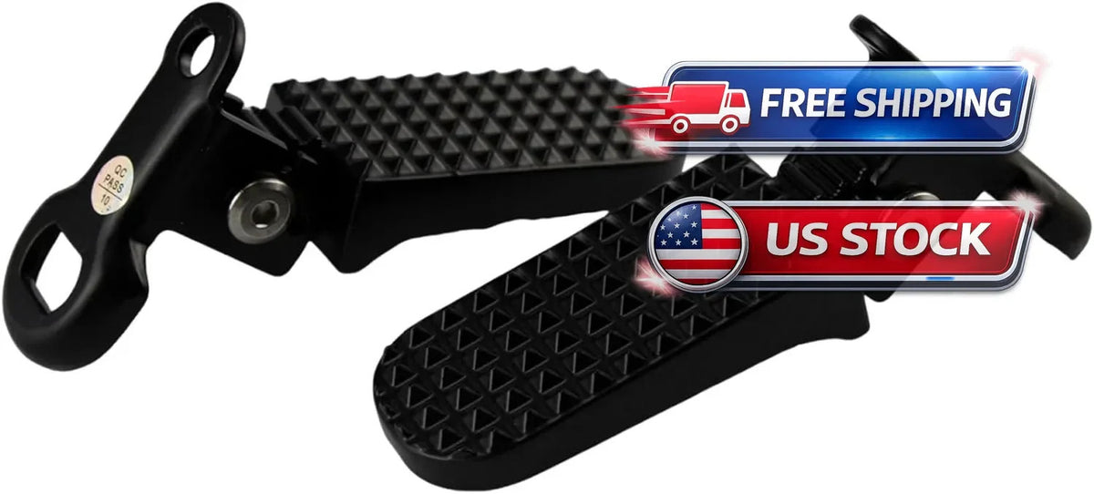 Mini Folding Bicycle Rear Foot Pegs for Mountain & E-Bikes - Aluminum, Non-Slip
