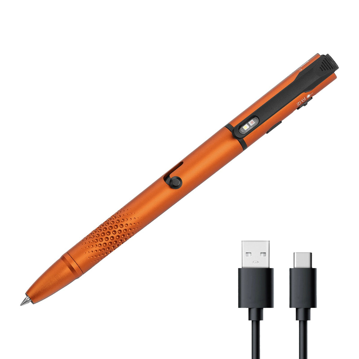 EDC Pen with Laser Pointer and Illumination - Rechargeable Multi-Tool