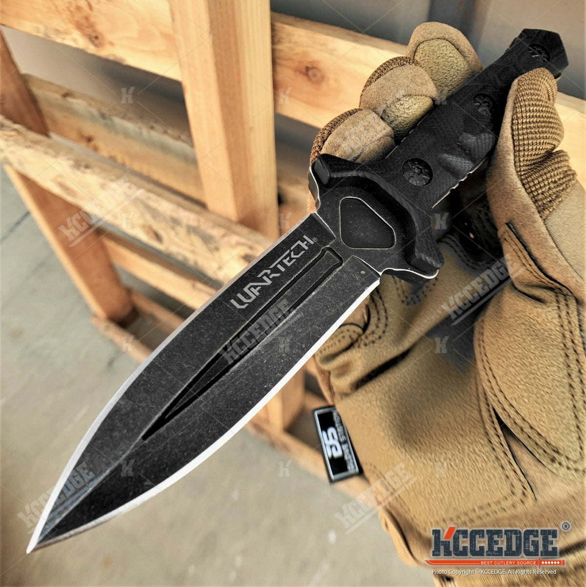 8-Inch Tactical Fixed Blade Knife with G10 Handle and Molle Kydex Sheath
