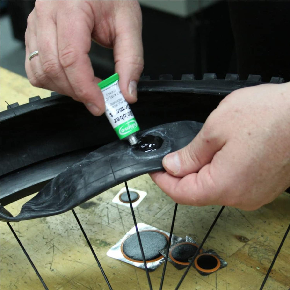 Bike Inner Tube Patch Kit - 7-Piece Bicycle Tire Repair Set