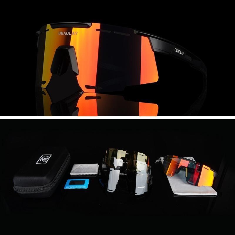 Unisex Polarized Sports Sunglasses for Cycling Running Golf UV Protection