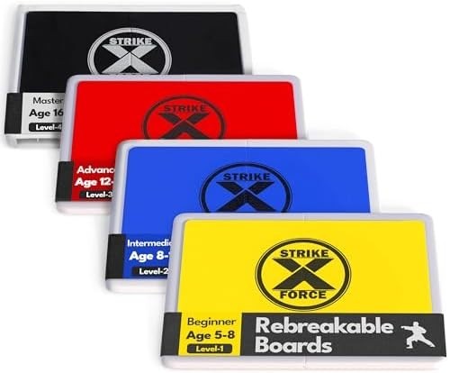 Rebreakable Martial Arts Breaking Board – 4 Color Levels for Kids & Adults